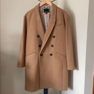 Banana Republic Caramel Brown Wool Blend Coat